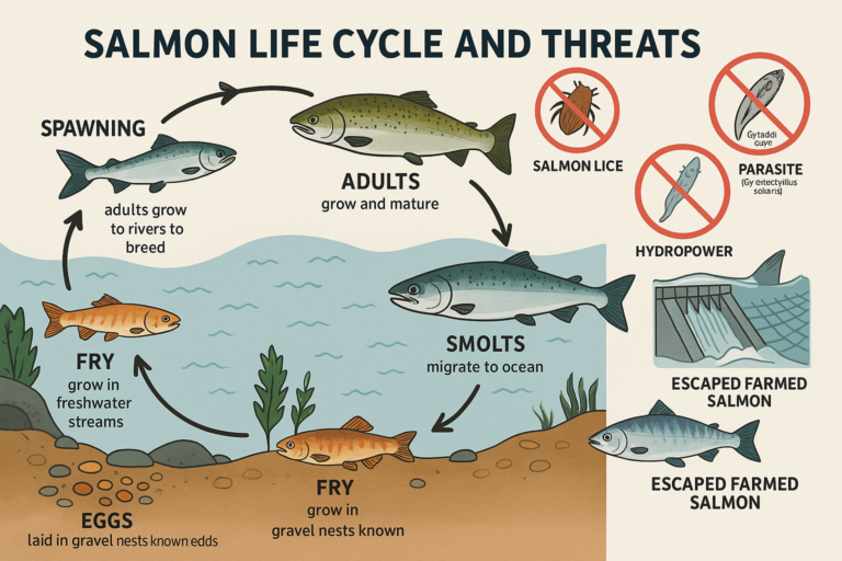 How Atlantic Salmon Farming Works in Norway: Hatchery → Sea Pens