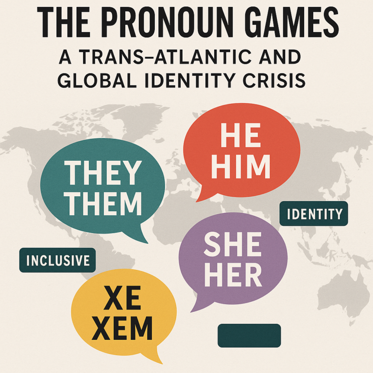 The Pronoun Games: A Trans-Atlantic and Global Identity Crisis