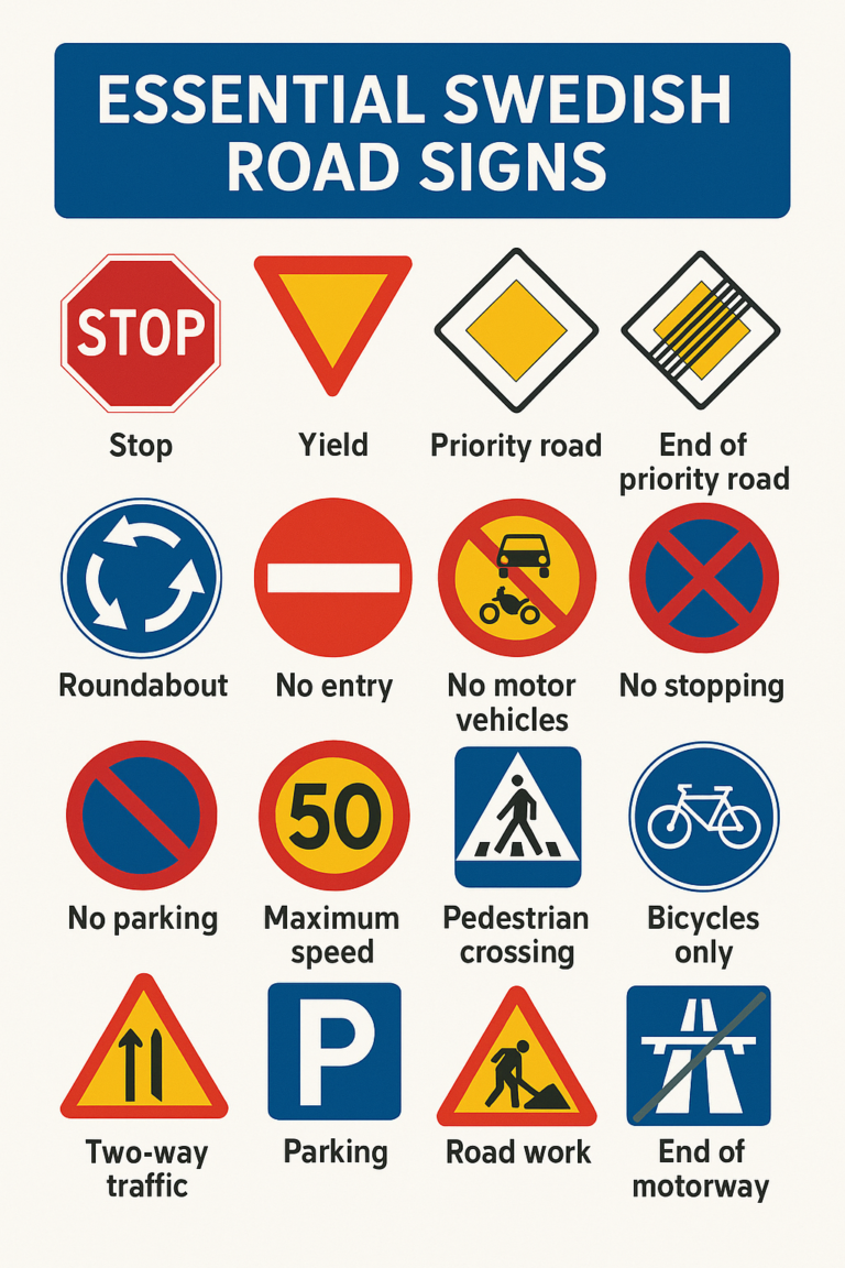 Renting a Car & Driving in Sweden: Rules for All Seasons
