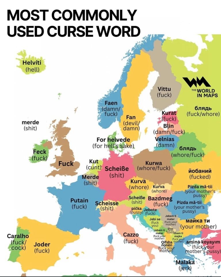 Cultural Differences in European Profanity: Gender & Language