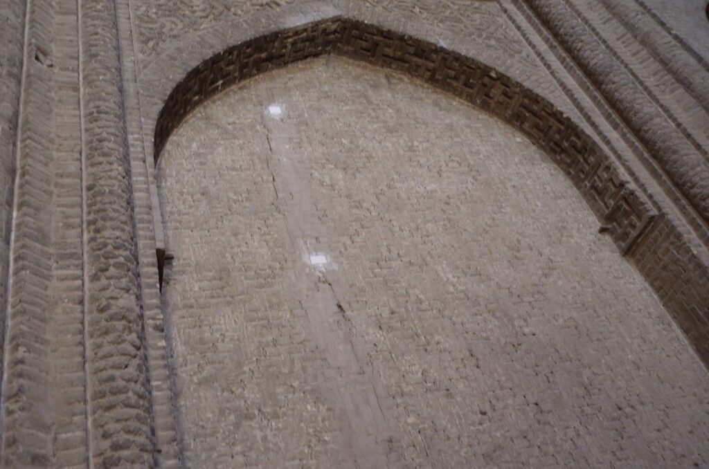Brick vault in the Jameh Mosque of Isfahan