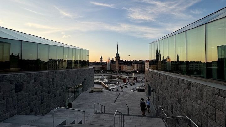 The new Slussen transit hub and its modern architecture in Stockholm, photographed by Zayera Khan