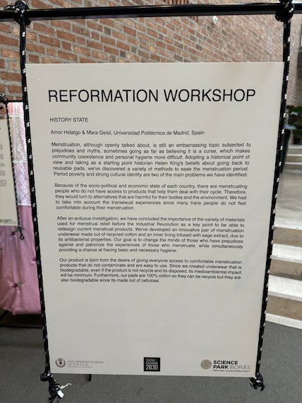 Sign Reformation Workshop, history state, with exhibition text