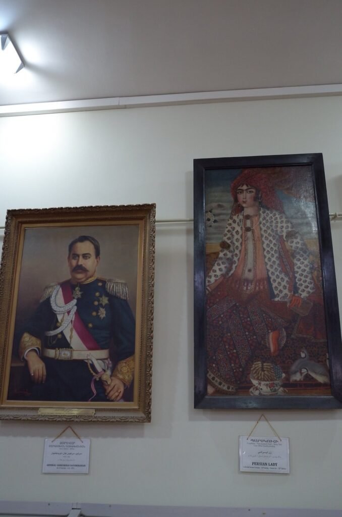 Two old portraits in the museum of Vank Cathedral