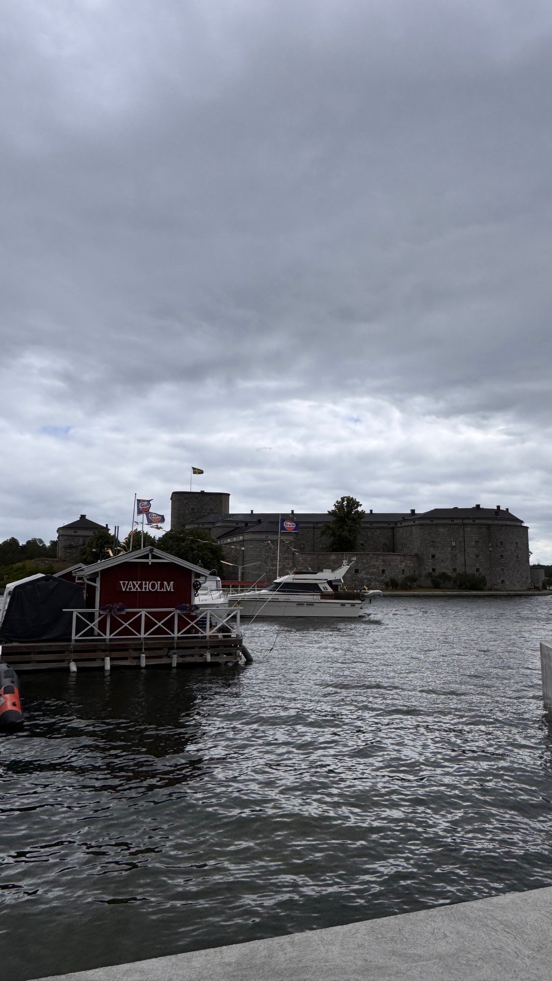 Vaxholm fortress seen from the water