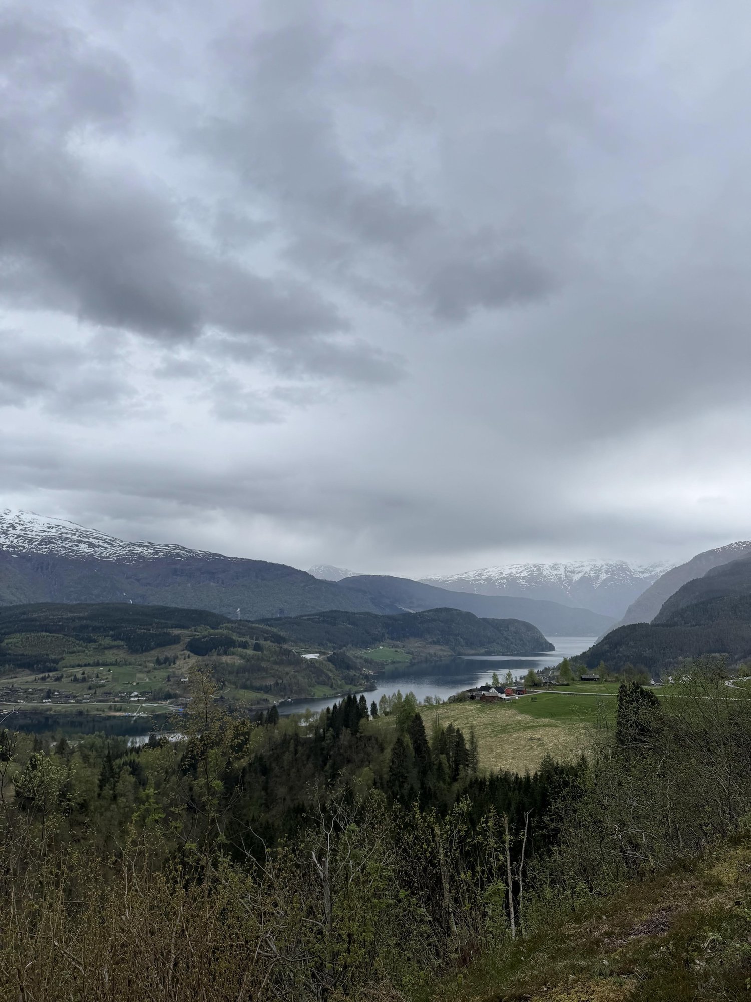 Panorama over the Osafjord near Eidfjord